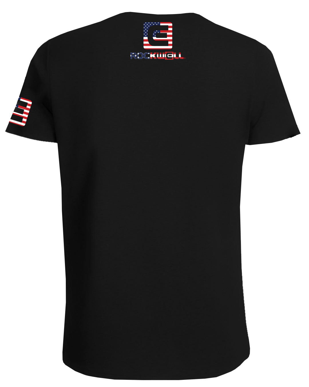 back of OG stacked rockwell american flag logo