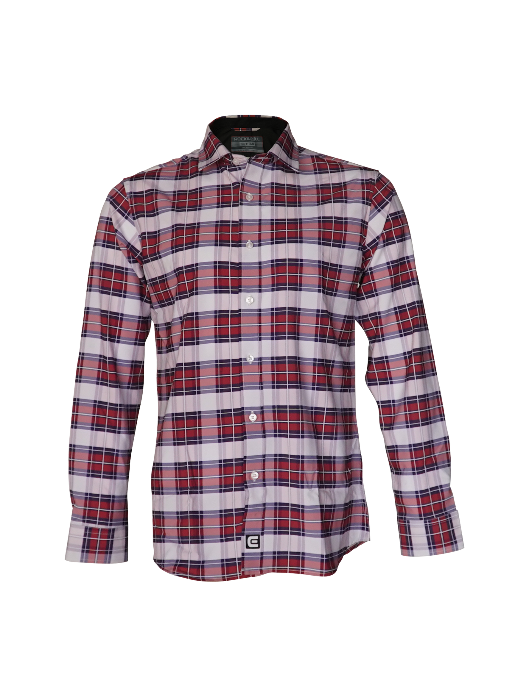 Red White Blue pattern titan dress shirt